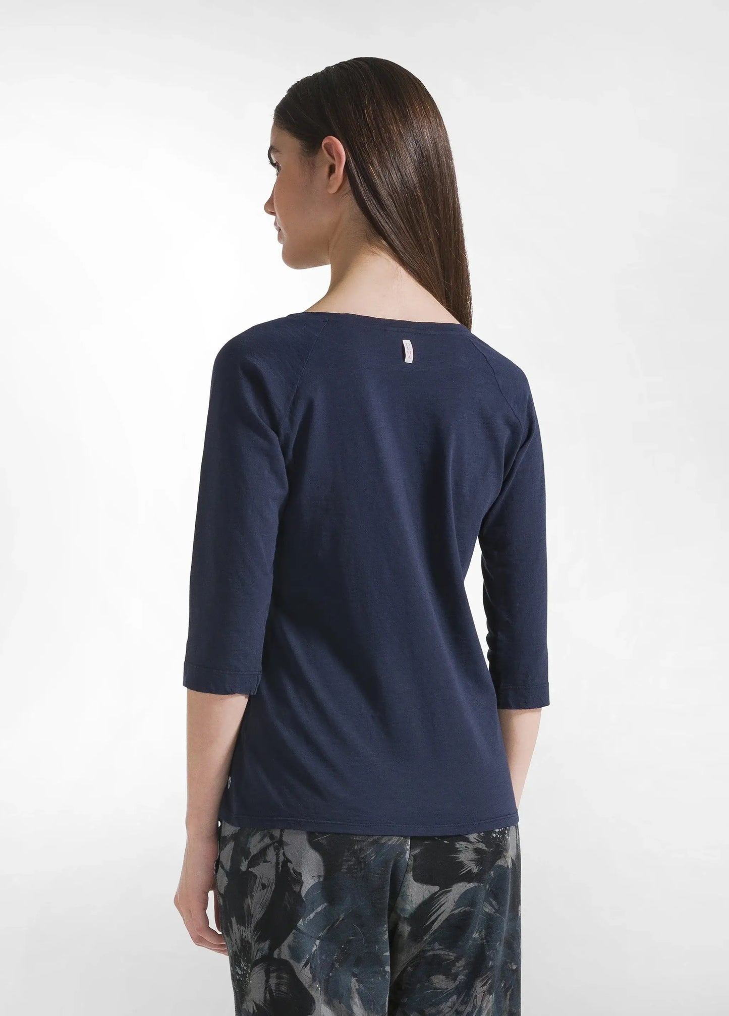 Deha T-Shirt in Jersey Fiammato maniche 3/4