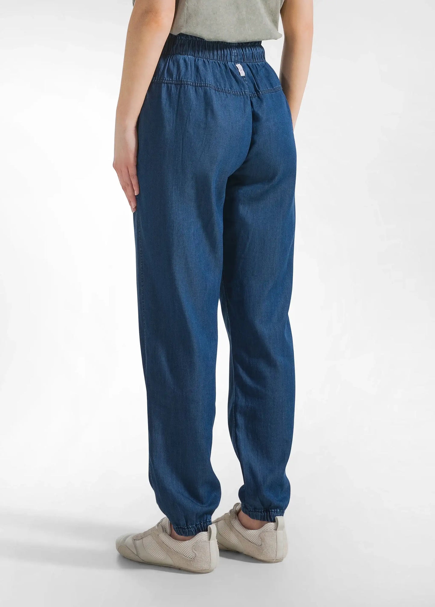 Deha Pantalone Jogger in Denim Lyocell