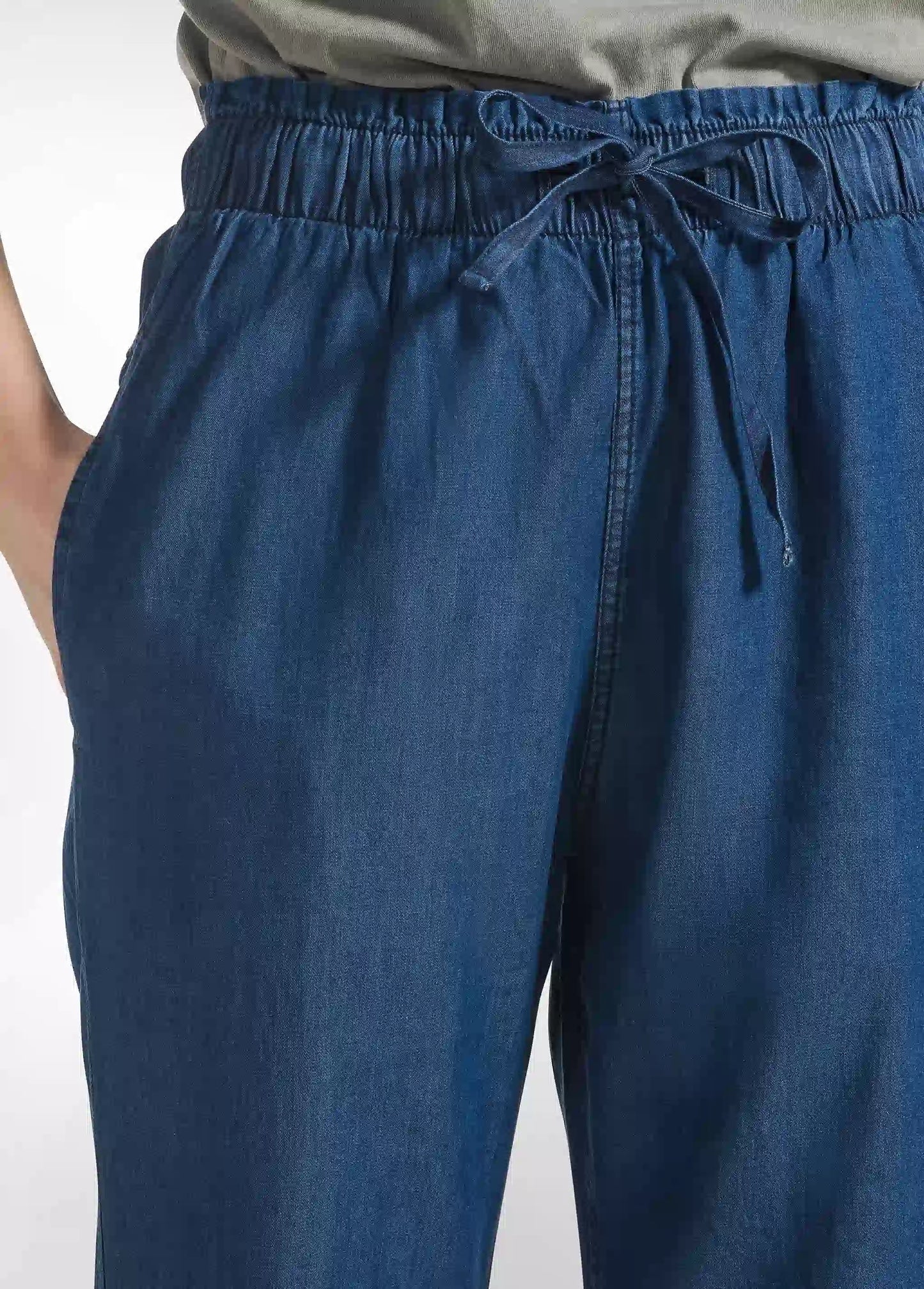 Deha Pantalone Jogger in Denim Lyocell