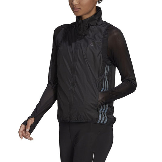 Adidas Gilet da Running "Icon 3-Stripes Wind"