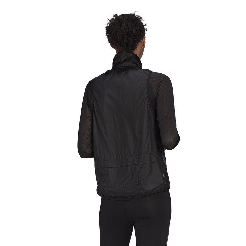 Adidas Gilet da Running "Icon 3-Stripes Wind"