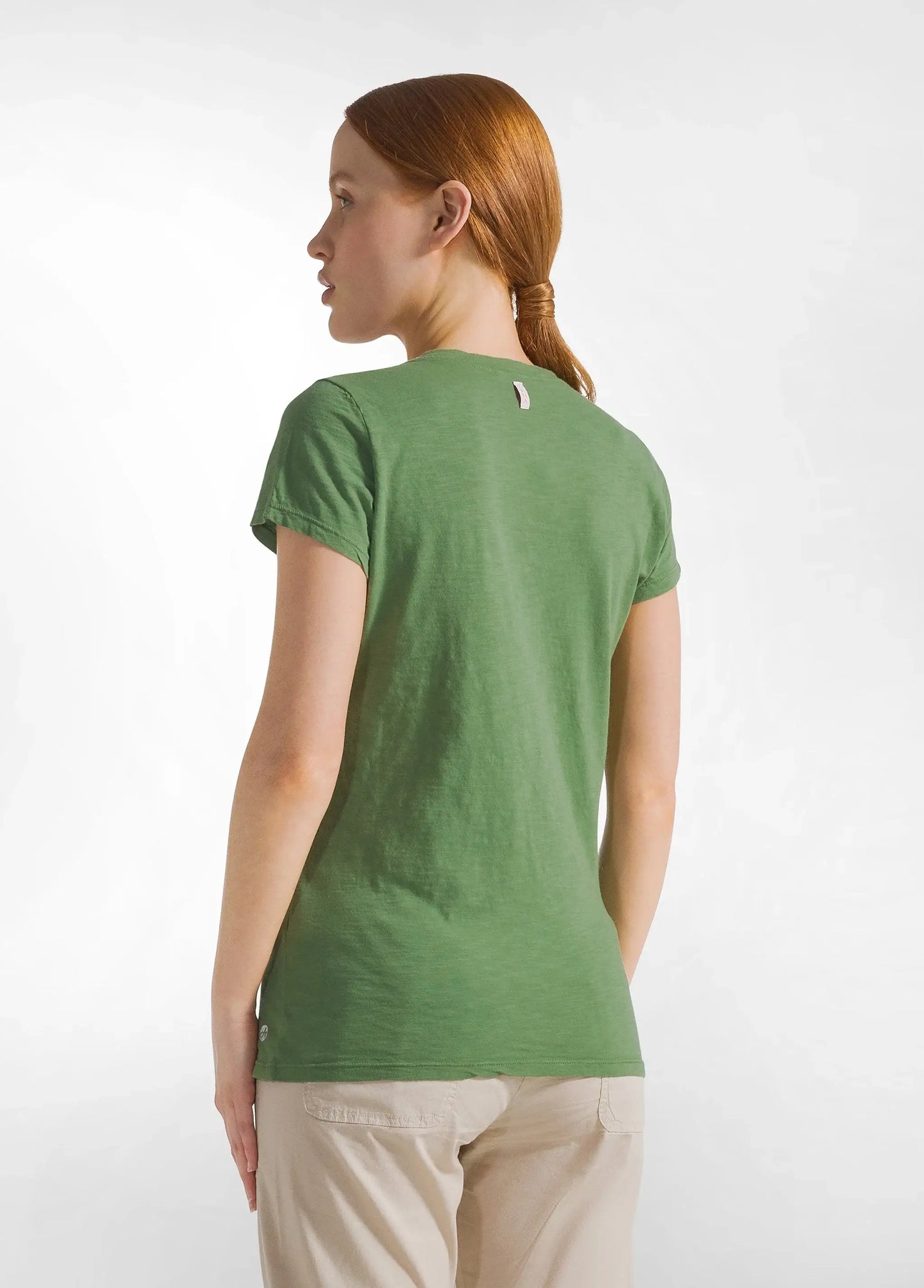Deha T-Shirt in Jersey Fiammato Scollo a V