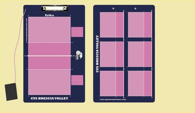 Lavagnetta Personalizzata Volley Coach senza Clip ferma carta