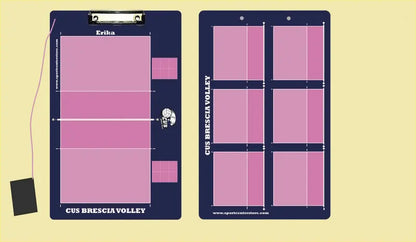 Lavagnetta Personalizzata Volley Coach senza Clip ferma carta