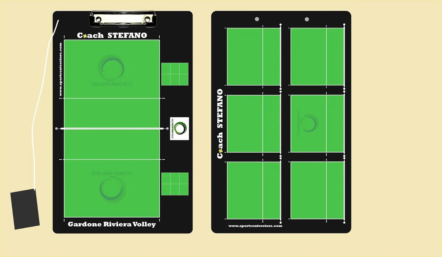 Lavagnetta Personalizzata Volley Coach senza Clip ferma carta