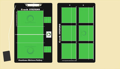 Lavagnetta Personalizzata Volley Coach senza Clip ferma carta